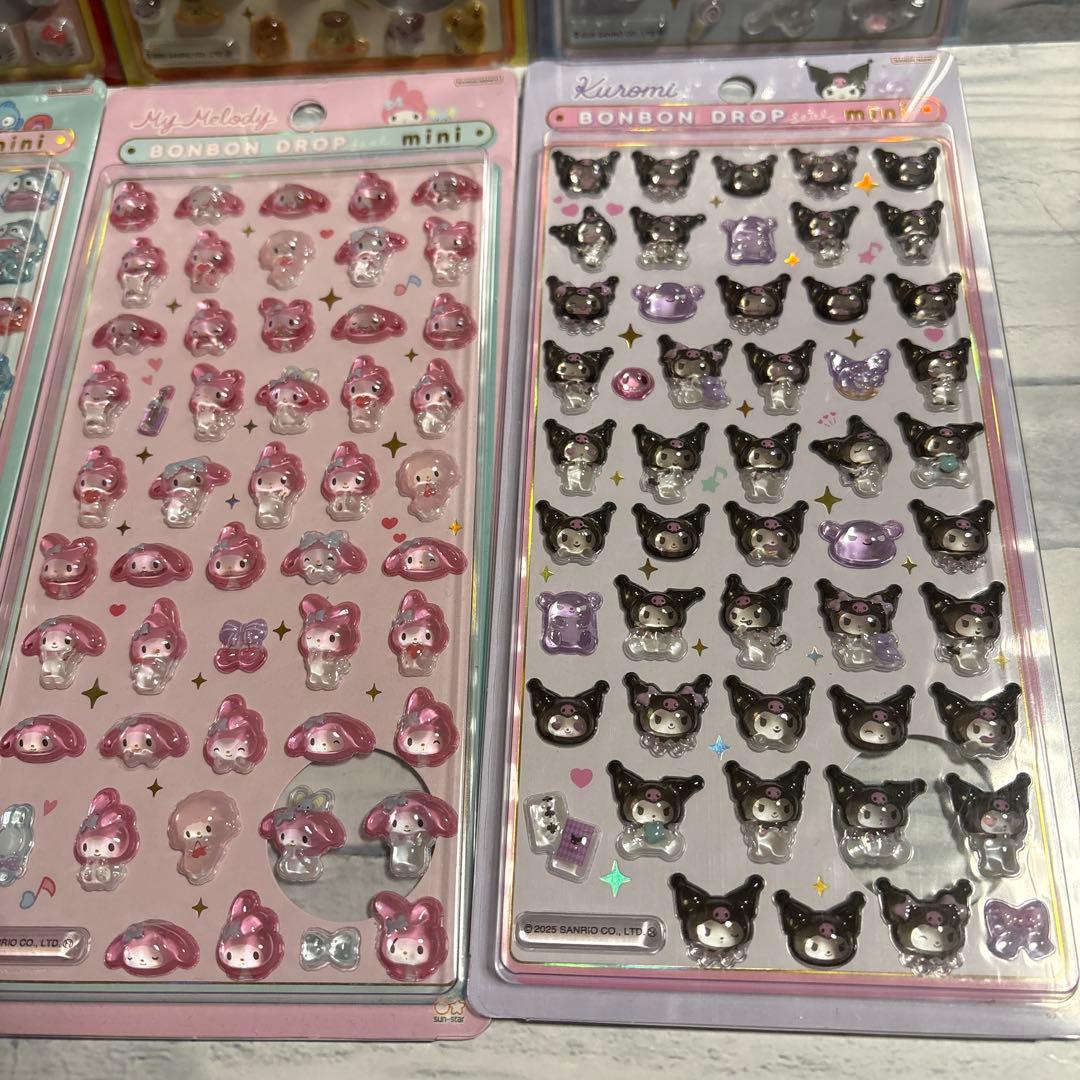 サンリオ　ミニボンボンドロップシール　正規品　8種セット