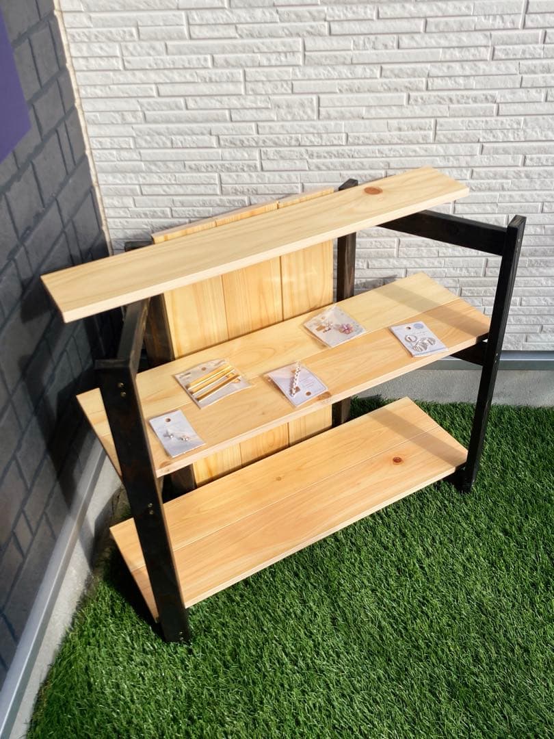 ディスプレイ＋マルチ　シェルフ　セット什器　工具不要　簡単設営　イベント　フリマ