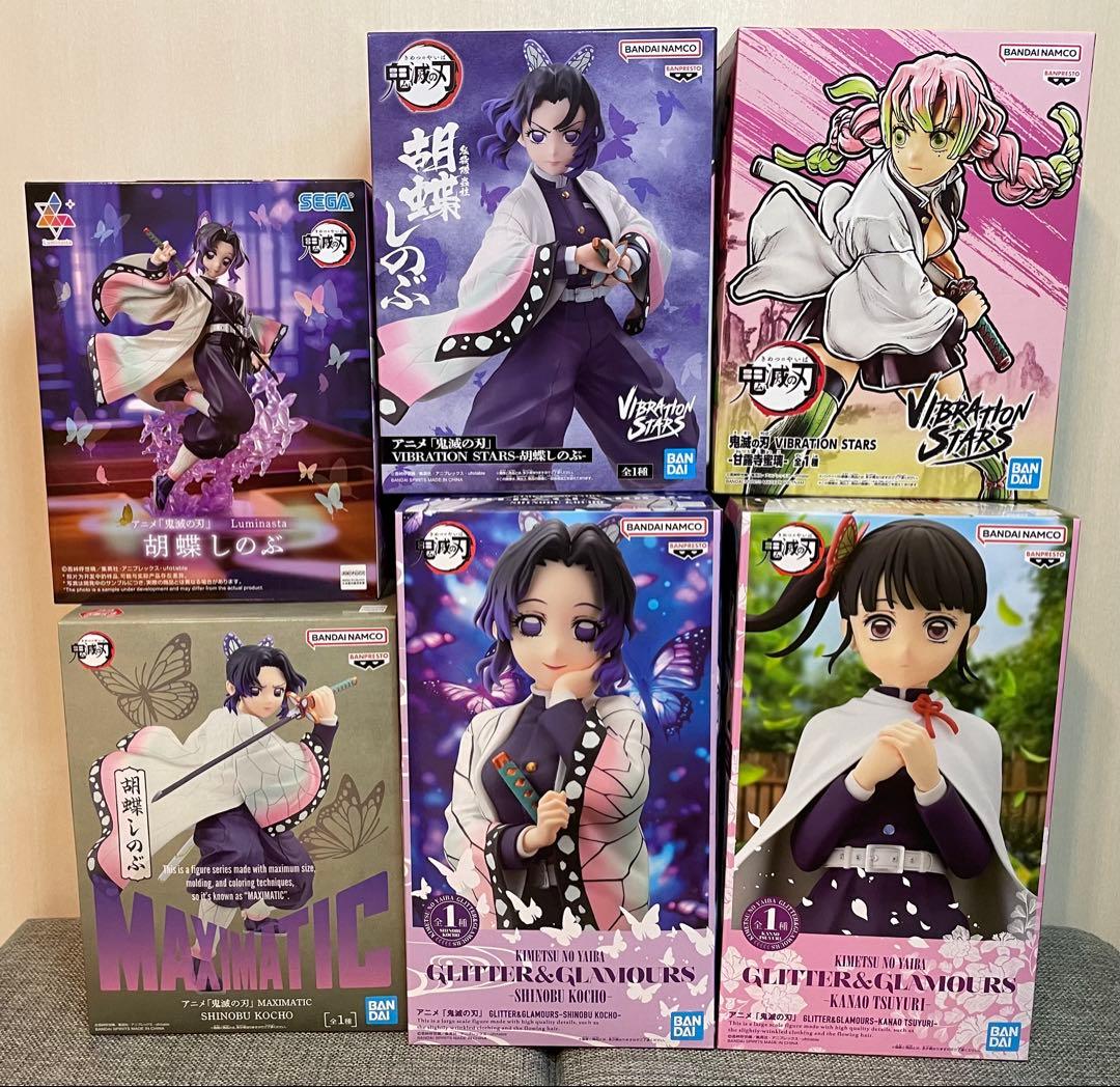 鬼滅の刃 胡蝶しのぶ 栗花落カナヲ 甘露寺蜜璃 フィギュア6個セット