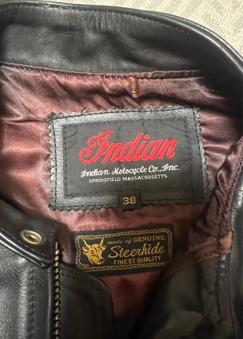 Indian レザージャケット サイズ38