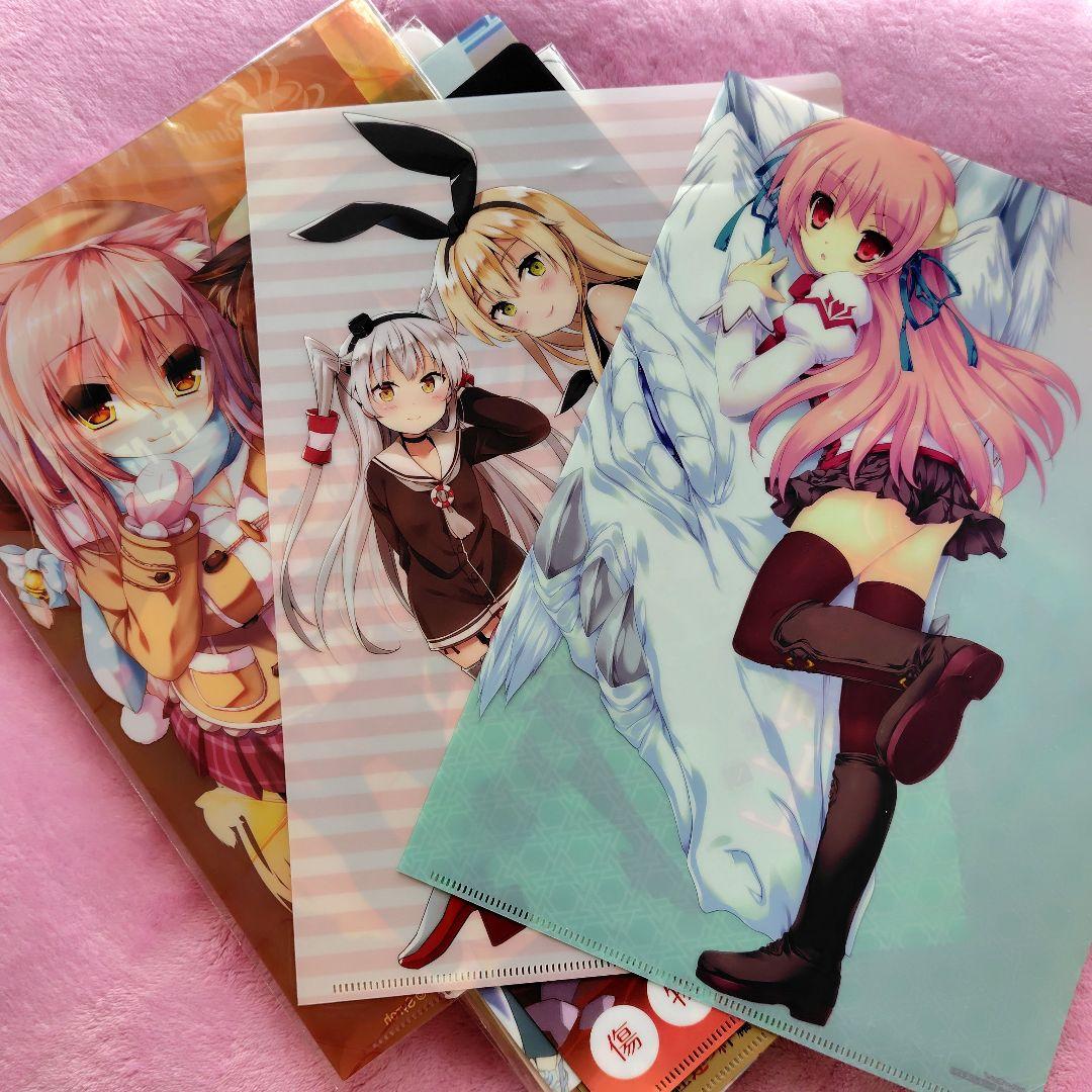 【2556】300枚程度　美少女系 アニメ クリアファイル 大量 まとめ売り