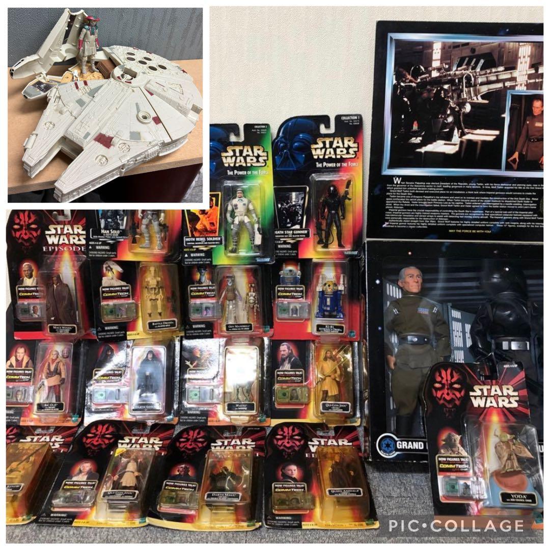 スター・ウォーズ エピソード1 フィギュアセット18個、ファルコン