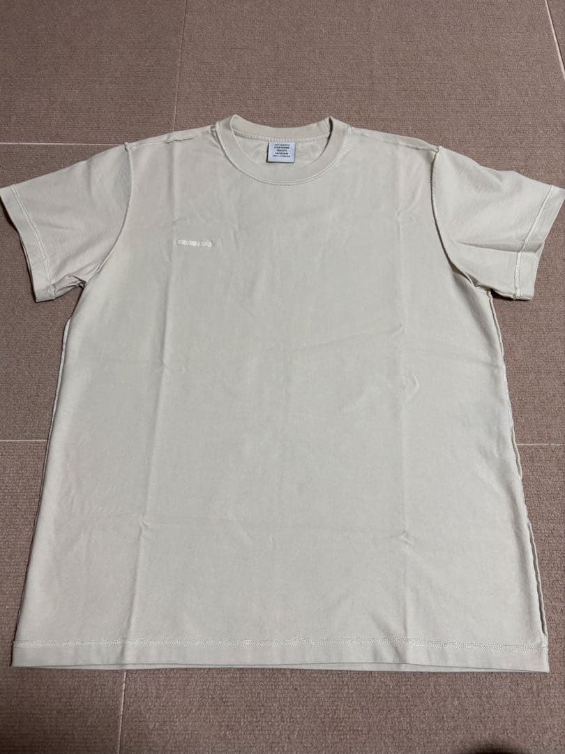 VETEMENTS インサイドアウトTシャツ　Mサイズ　オフホワイト　タグあり