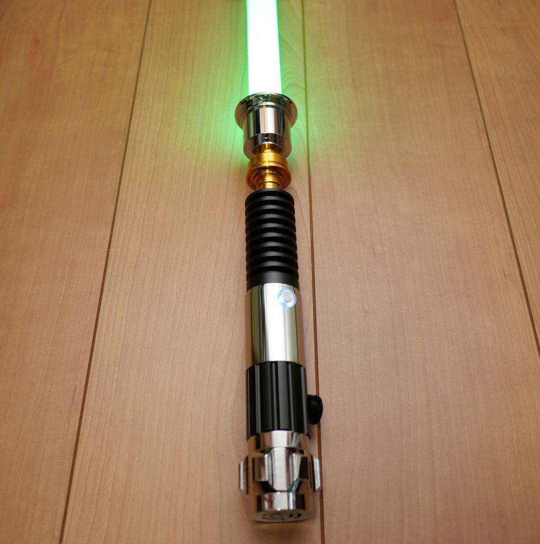 カスタムライトセーバー　新品　オビワン　EP3　スターウォーズ　スタンド付き