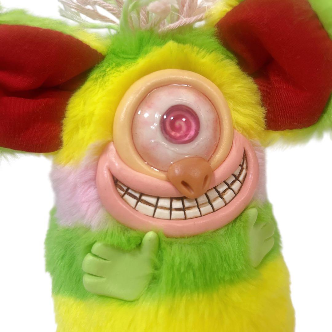 激レア 悪玉菌製造工場 蓄光 一つ目モンスター ソフビ風 ぬいぐるみ