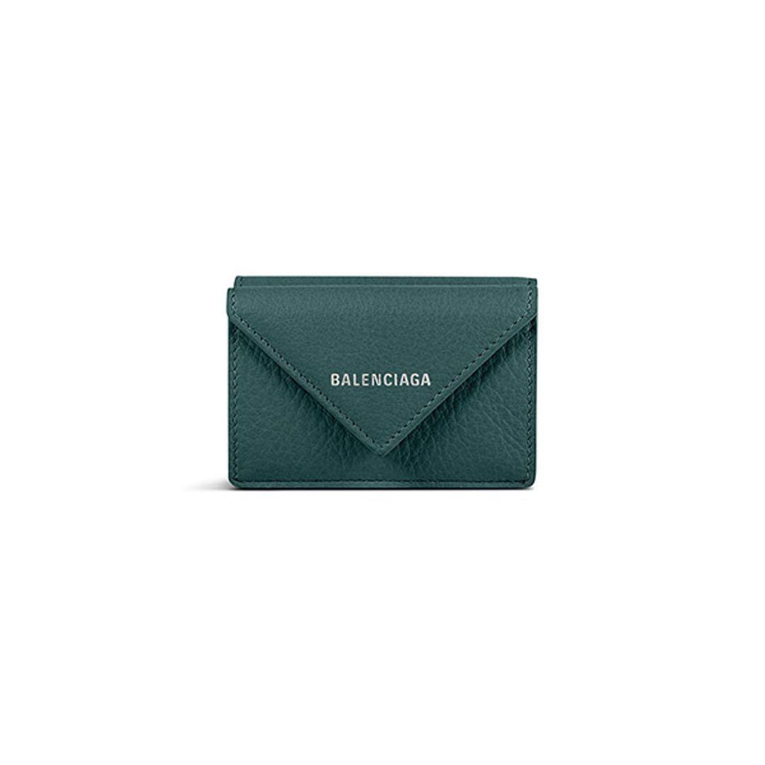 BALENCIAGA ダークグリーン ミニ財布