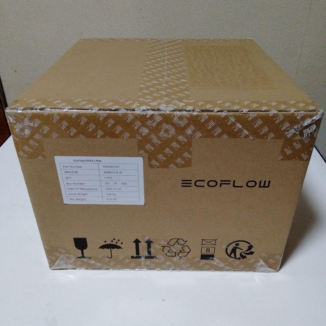 新品EcoFlow  2 Max ポータブル電源ZMR610-B-JP