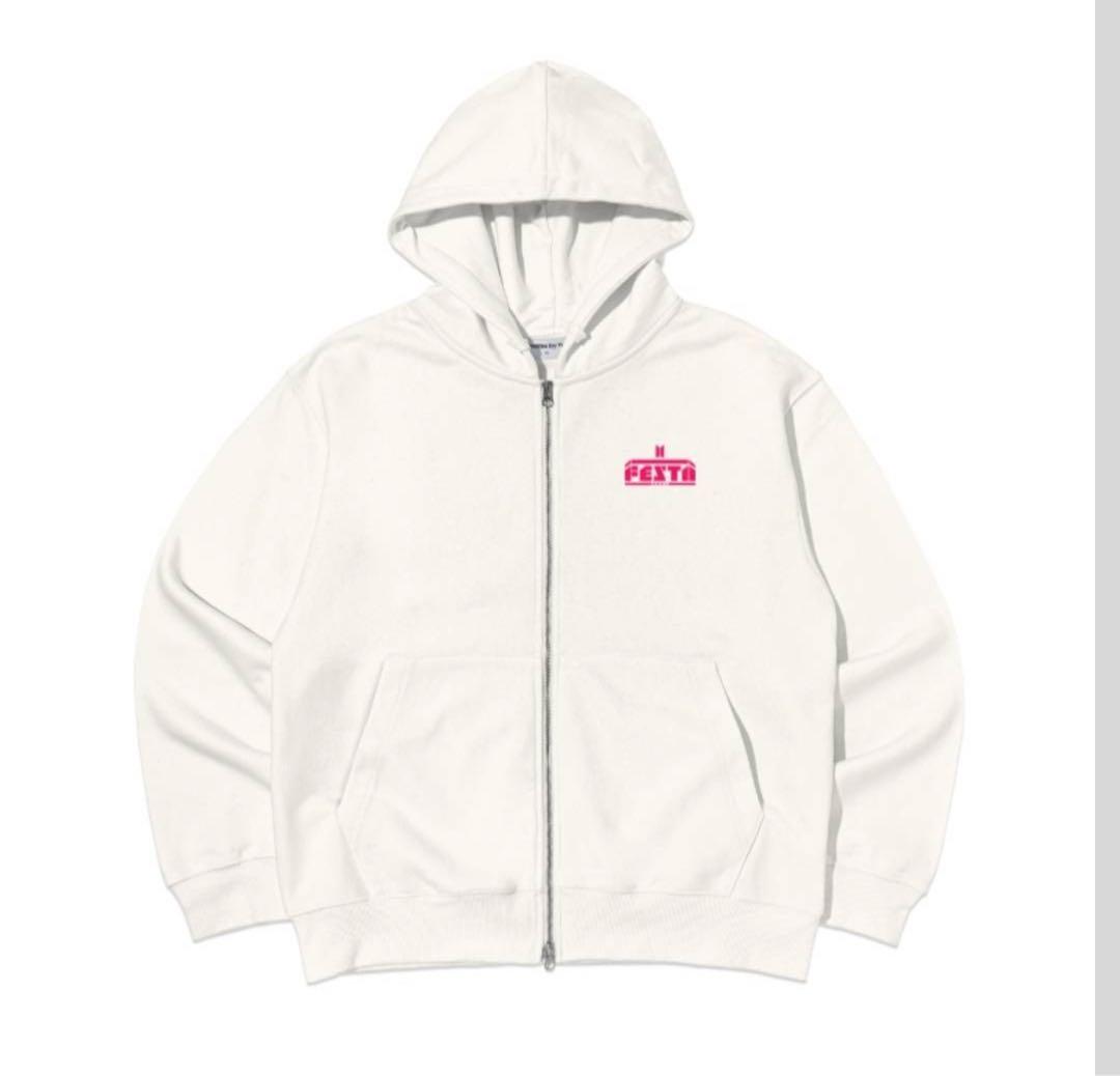 BTS FESTA 2024 HOODIE パーカー　Lサイズ　ホワイト
