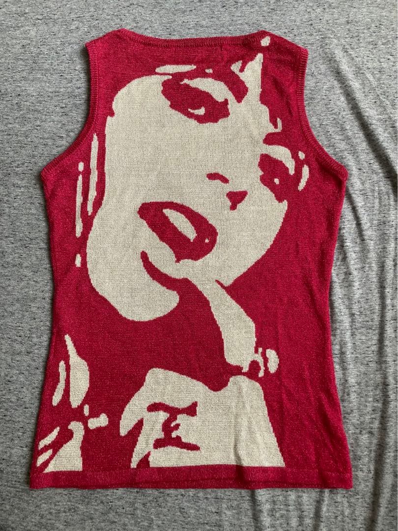 ヒステリックス ヒステリックグラマー　ラメニット タンクトップ ピンク90S