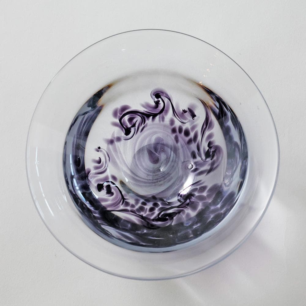 美品 ガラス 茶碗 抹茶椀 茶道具 工芸ガラス ガラスオブジェ