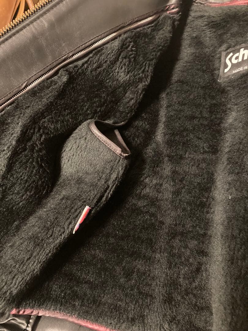 ゆうこりん【極美品】Schott 643Eレザージャケット38