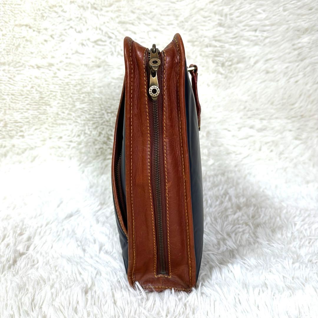 ハンティングワールド ブリーフケース バチュークロス ネイビー