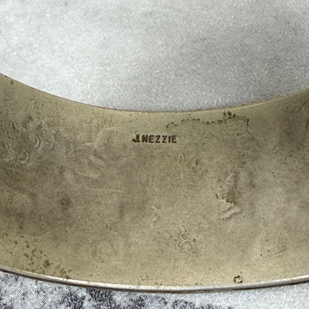 NAVAJO J.NEZZIE ナバホ インレイバングル 幅2cm 太め