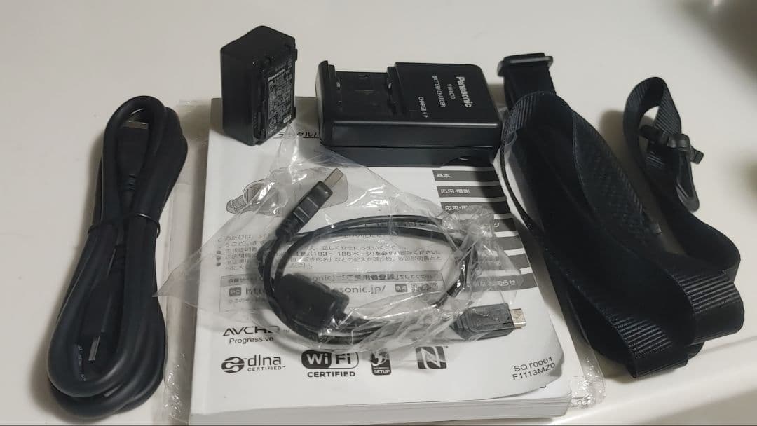 Panasonic HC-V550M ホワイト 予備バッテリー等おまけ多数美品