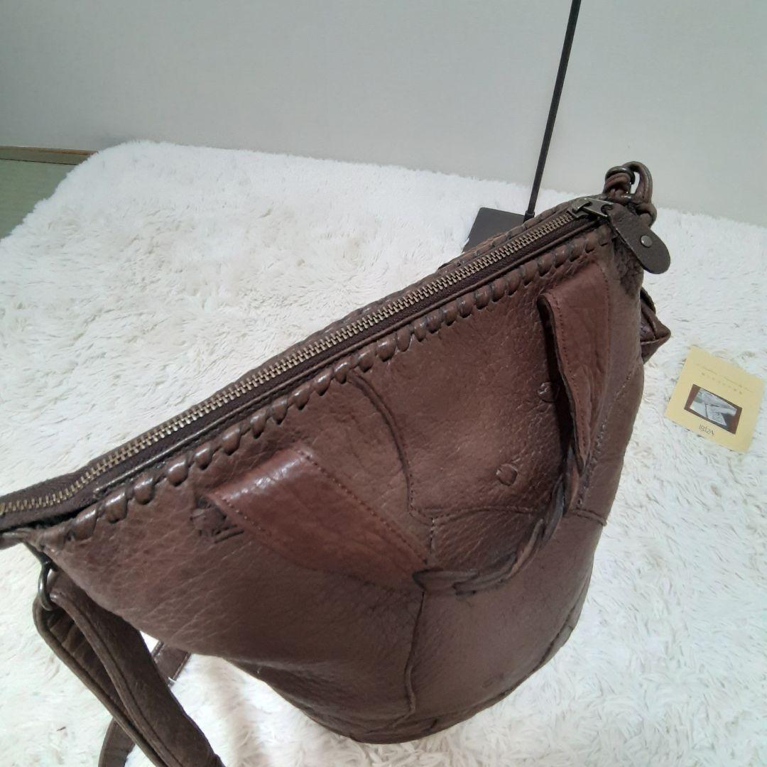 IBIZA イビサ　ペッカリー　2way ブラウン　バッグ　レザー