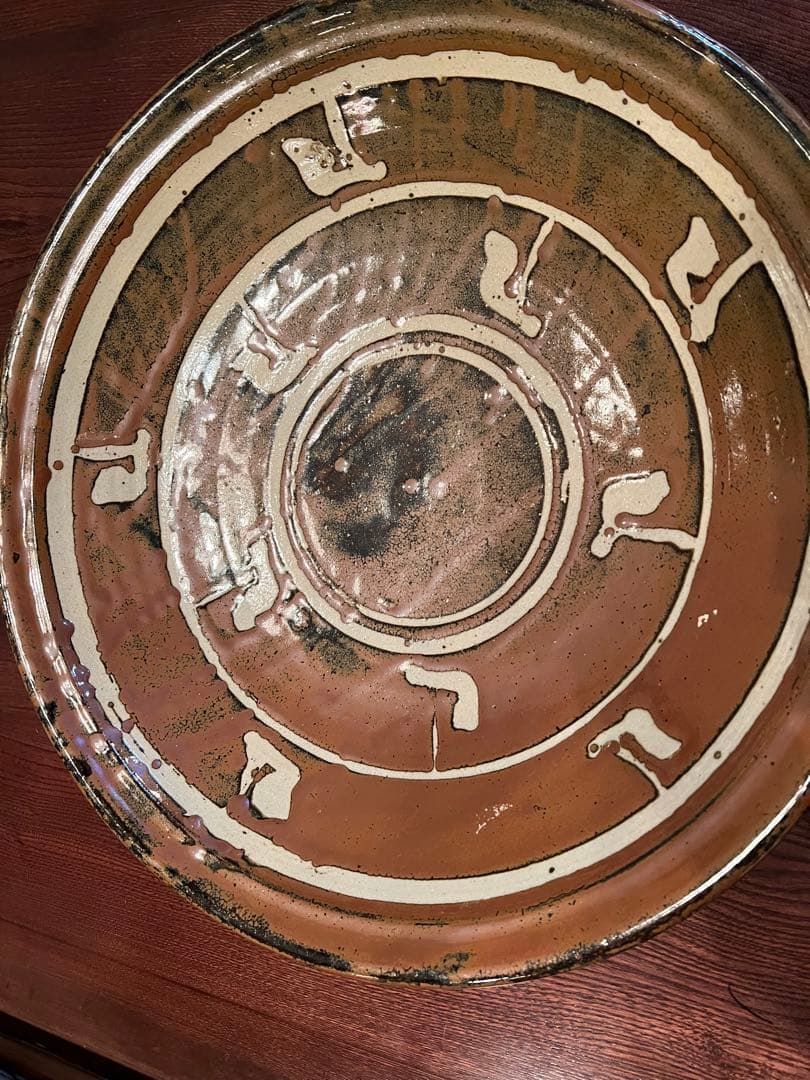 人間国宝、濱田庄司の息子、濱田晋作の大皿