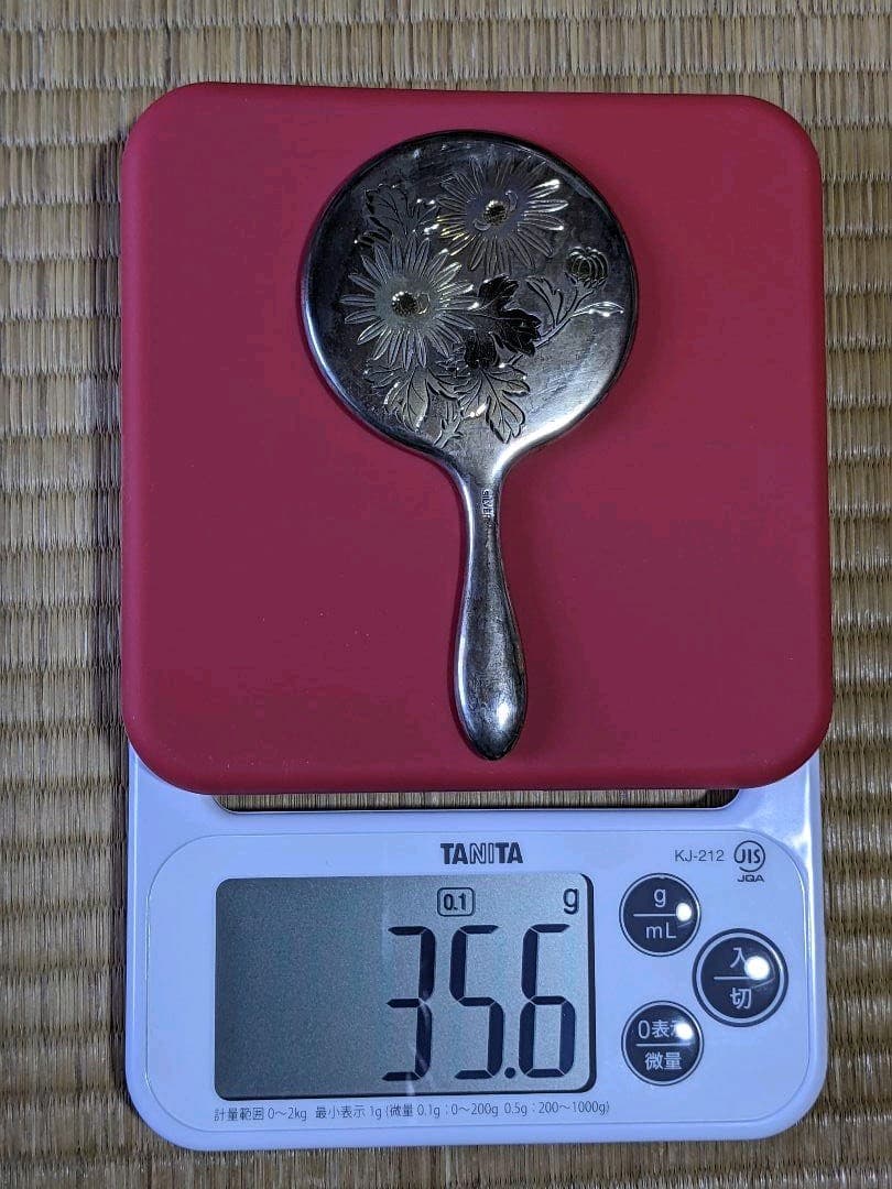 ⭐高島屋購入商品 銀瓶 銀製 彫金 香水瓶 銀製ロート 手鏡セット 骨董品