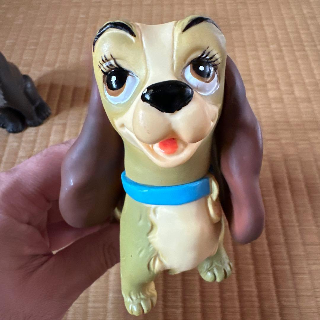 わんわん物語 スクイーク人形 ソフビ 笛入り ヴィンテージソフビ Disney