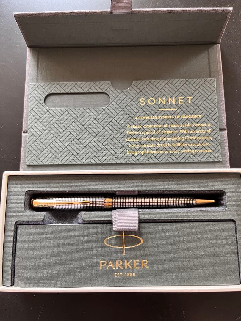 パーカー ソネット シズレ スターリングシルバー GT ボールペン
