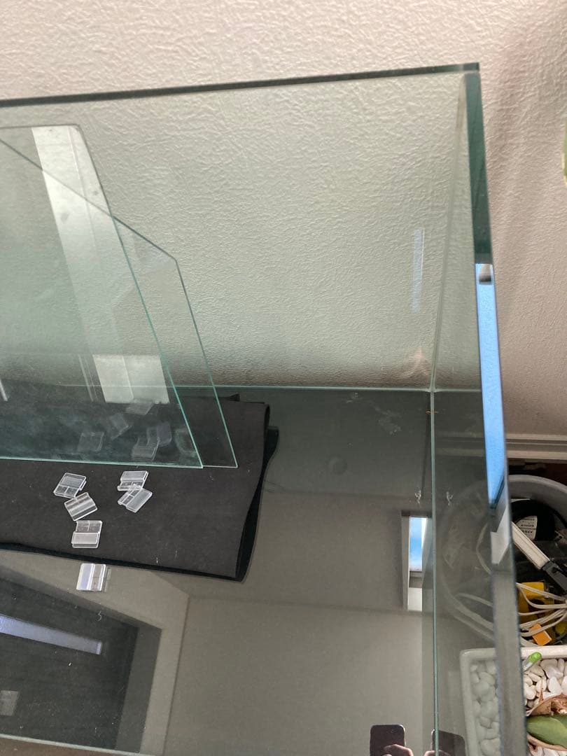 90cmガラス水槽 gex ※オーダー水槽台、その他備品付 90×45×45