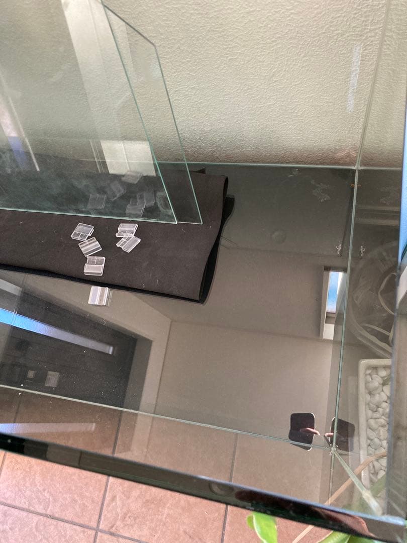 90cmガラス水槽 gex ※オーダー水槽台、その他備品付 90×45×45