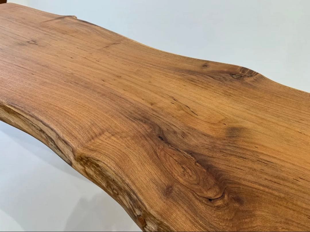 桜 サクラ 一枚板折り畳みテーブル 木製 ローテーブル ちゃぶ台