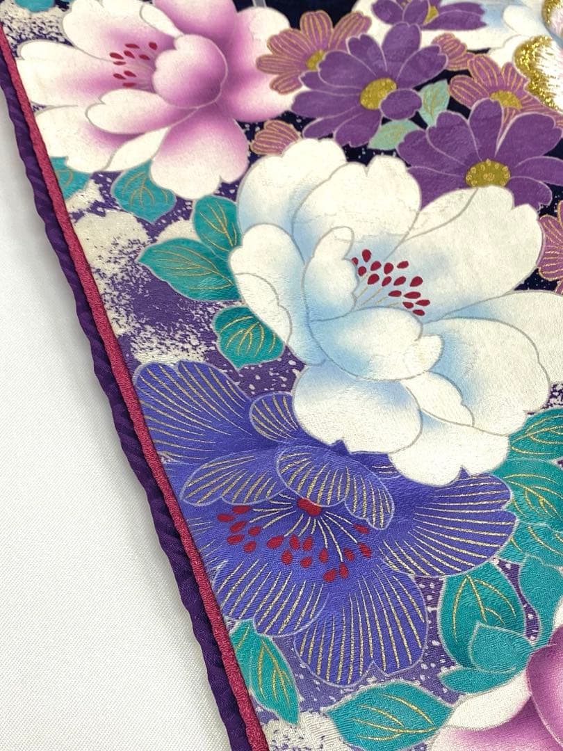 振袖 桂由美 豪華 型友禅 刺繍 金彩 紋意匠 褄下挟み比翼付き 身丈178cm