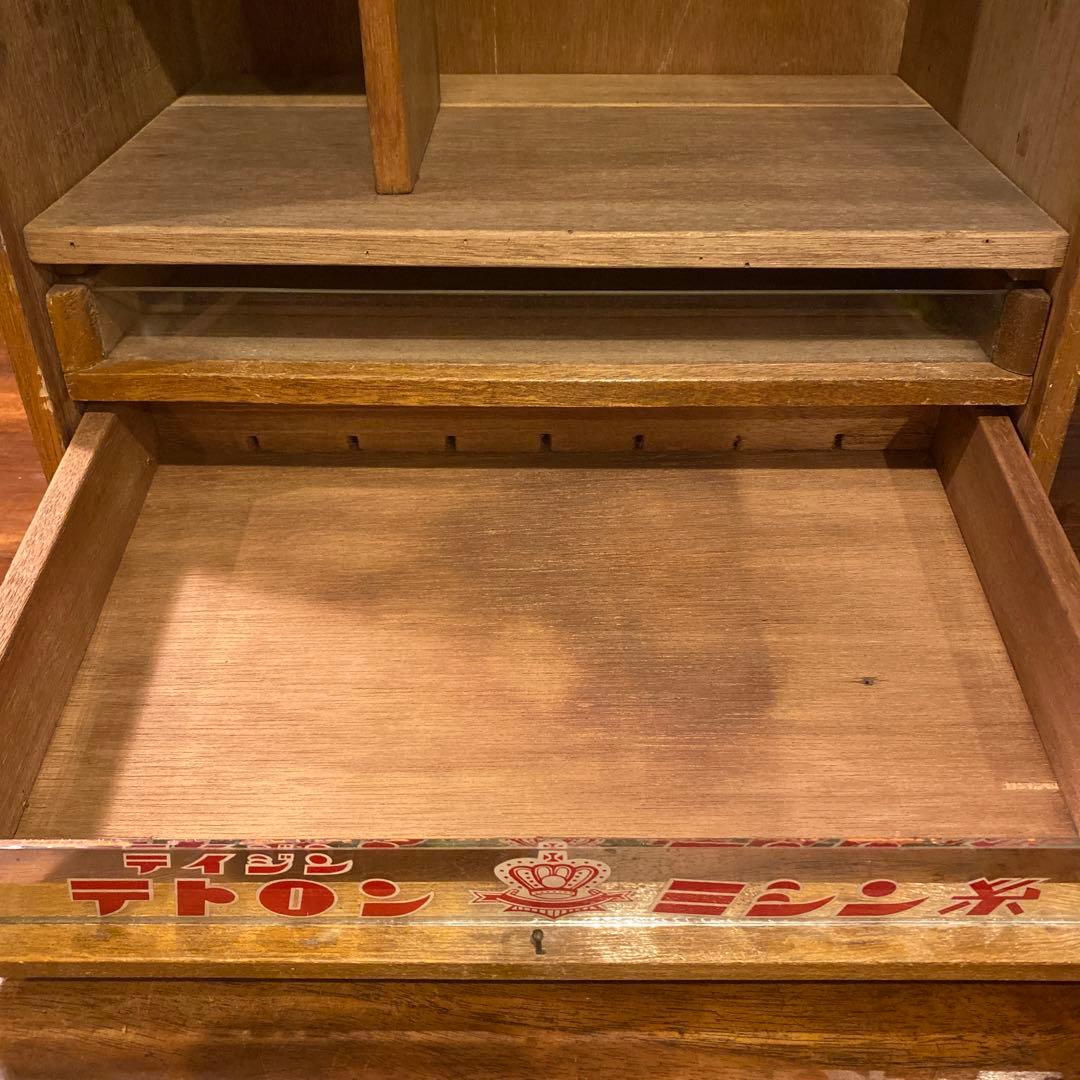 昭和レトロ テイジン テトロンミシン糸 ディスプレイケース 什器