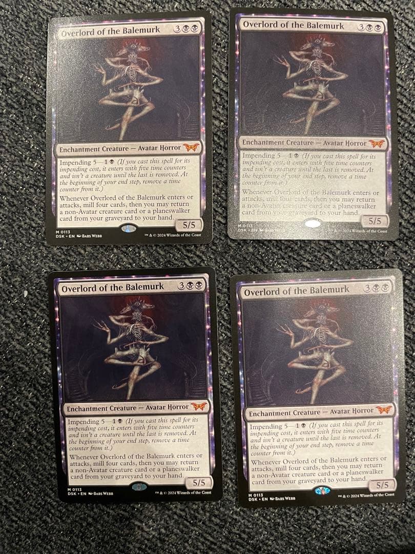 ベイルマークの大主　4枚セット　mtg