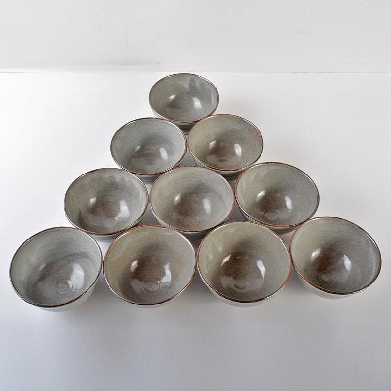 茶道具　菰山窯　宮田豊造　絵唐津　数茶碗　十客　共箱　M　R6406B