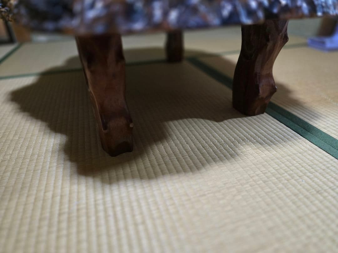 花梨 天然木 一枚板 瘤 瘤杢 花台 座卓 テーブル