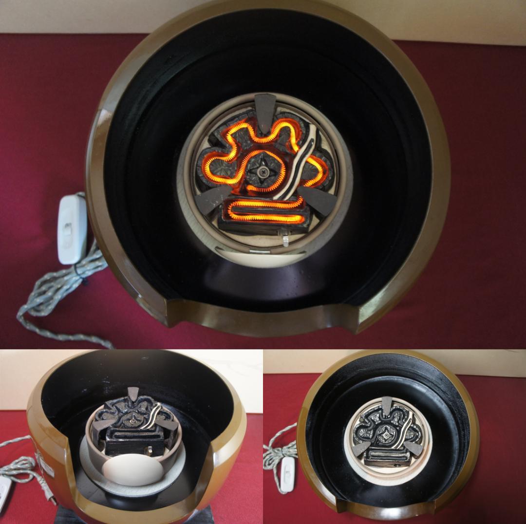 ☆合金面取風炉 さびない糸目筒釜 釜環 電熱器 敷板 前瓦 香入フルセット送料込