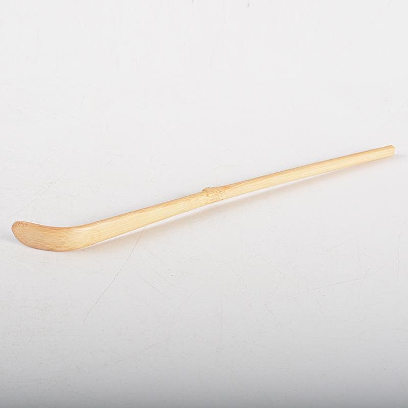 茶道具　宗春作　茶杓　銘「千代の友」　紫野　細合喝堂書付　共筒共箱　Ｃ　6262