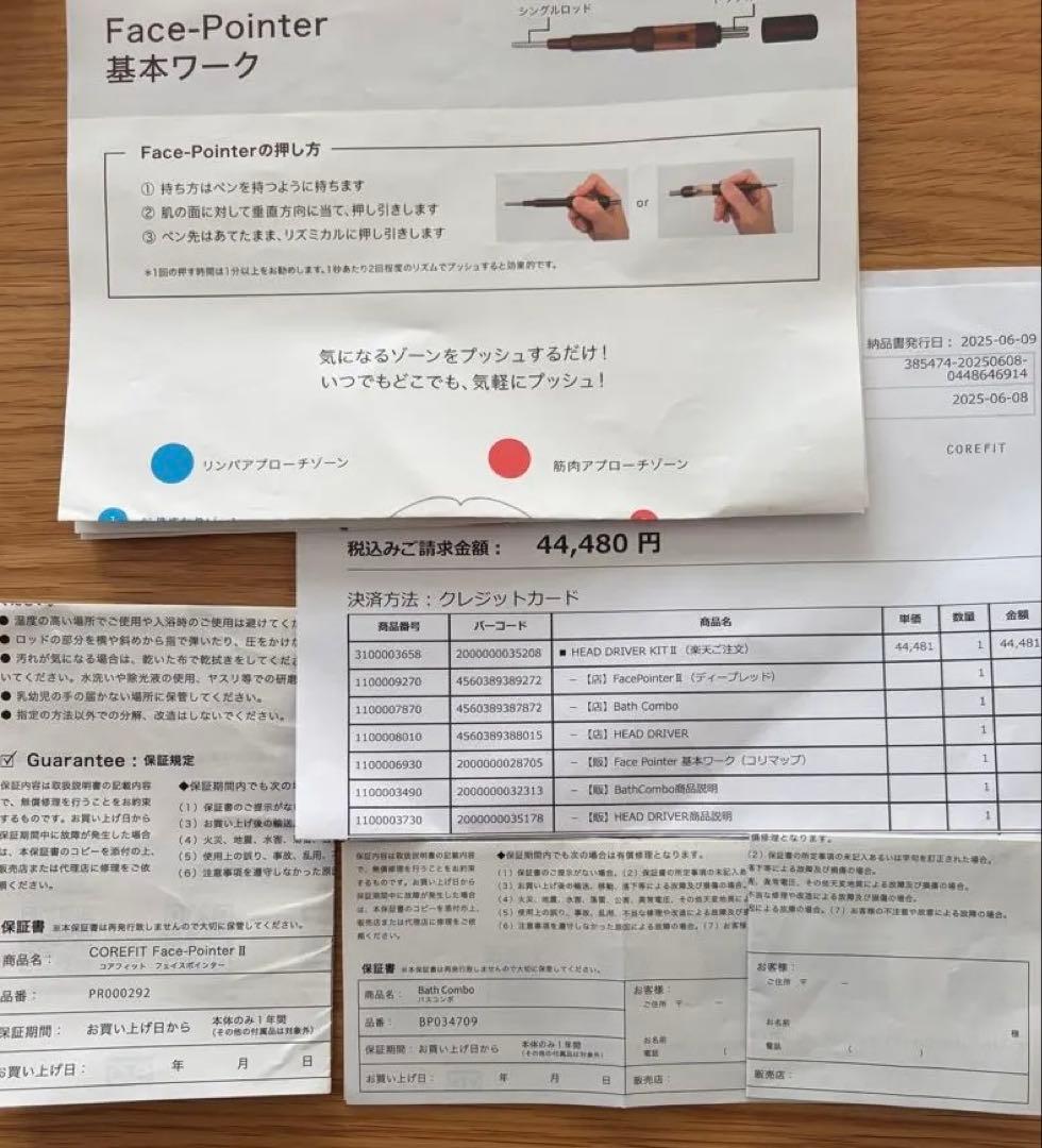 ボディ・フェイスケア Face Pointer II COREFIT HEAD D KIT