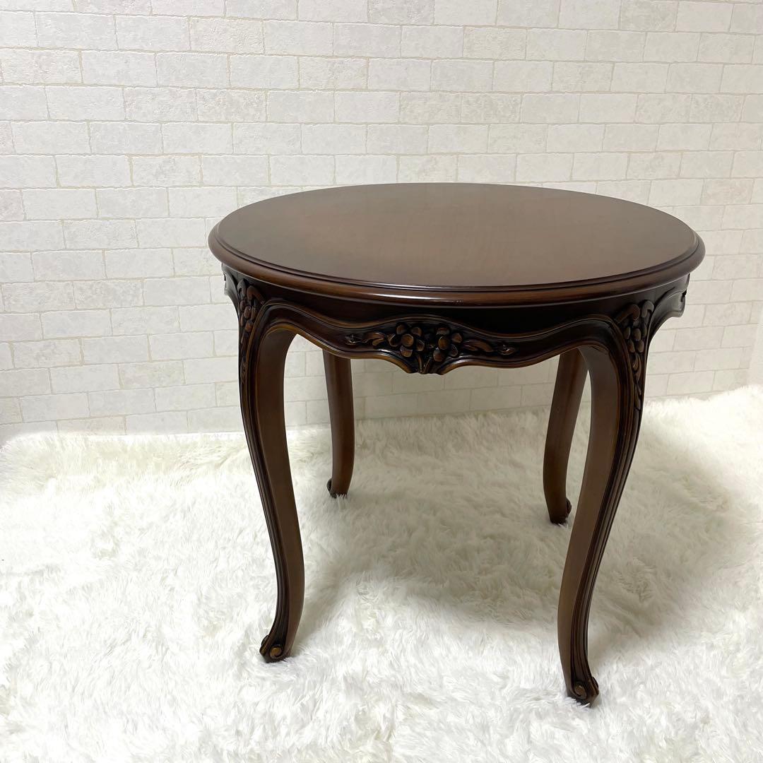 カリモク　ドマーニシリーズ　GMGH520○ / ルイ15世 丸型サイドテーブル