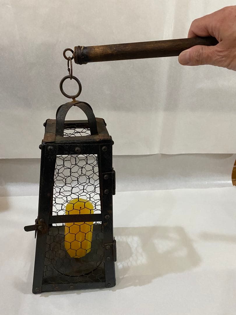 骨董　蔵行燈　灯火器