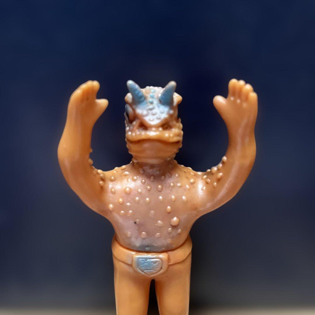 ⚠️レア　仮面ライダー　ガマギラー　ミニソフビ　旧バンダイ　ポピー　当時物