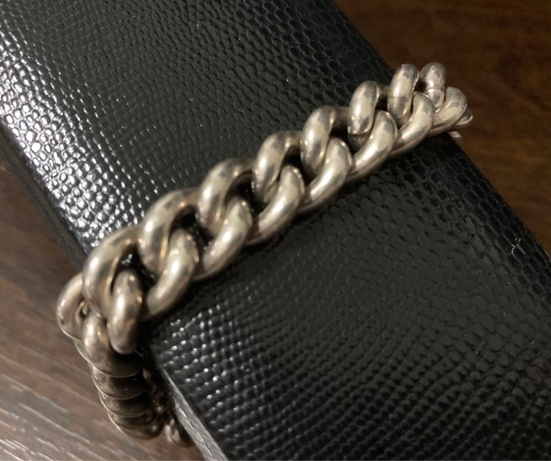 シルバー925喜平チェーンブレスレットヴィンテージインディアンジュエリー好きに