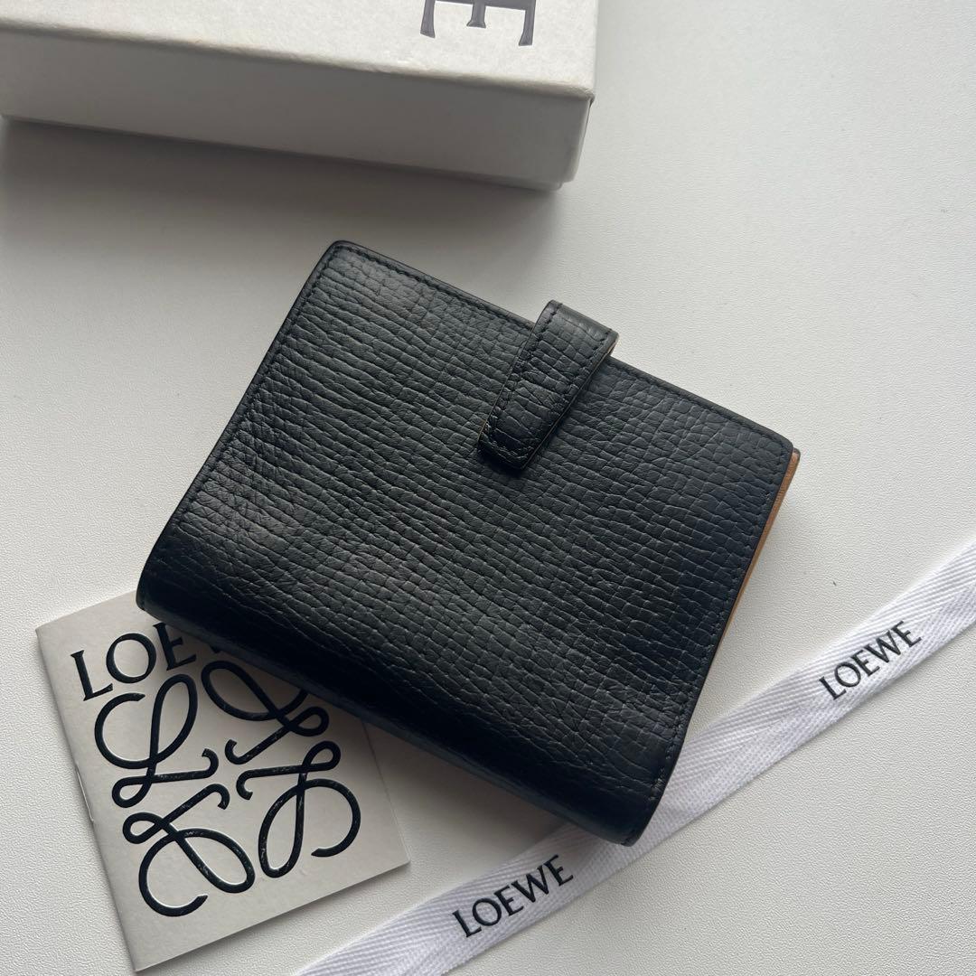 474 極上美品 LOEWE ロエベ 2つ折り財布