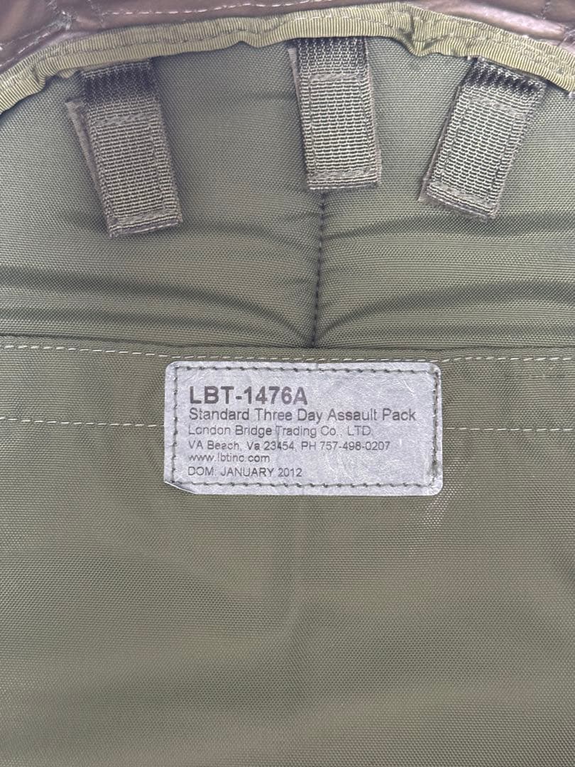 美品 LBT-1476AStandardThreeDayAssault Pack