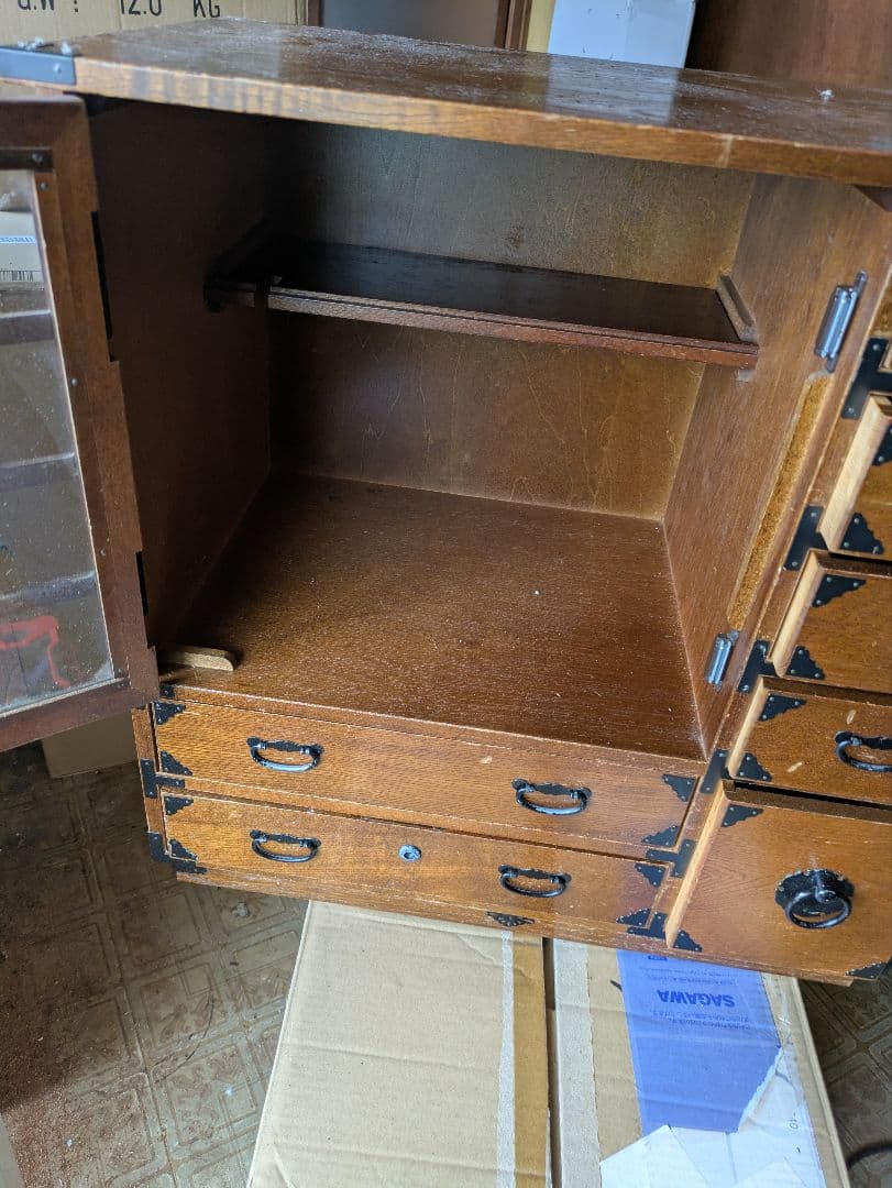 代箪笥　民藝箪笥　和箪笥　古家具　小箪笥　小棚　小引き出し鍵無し