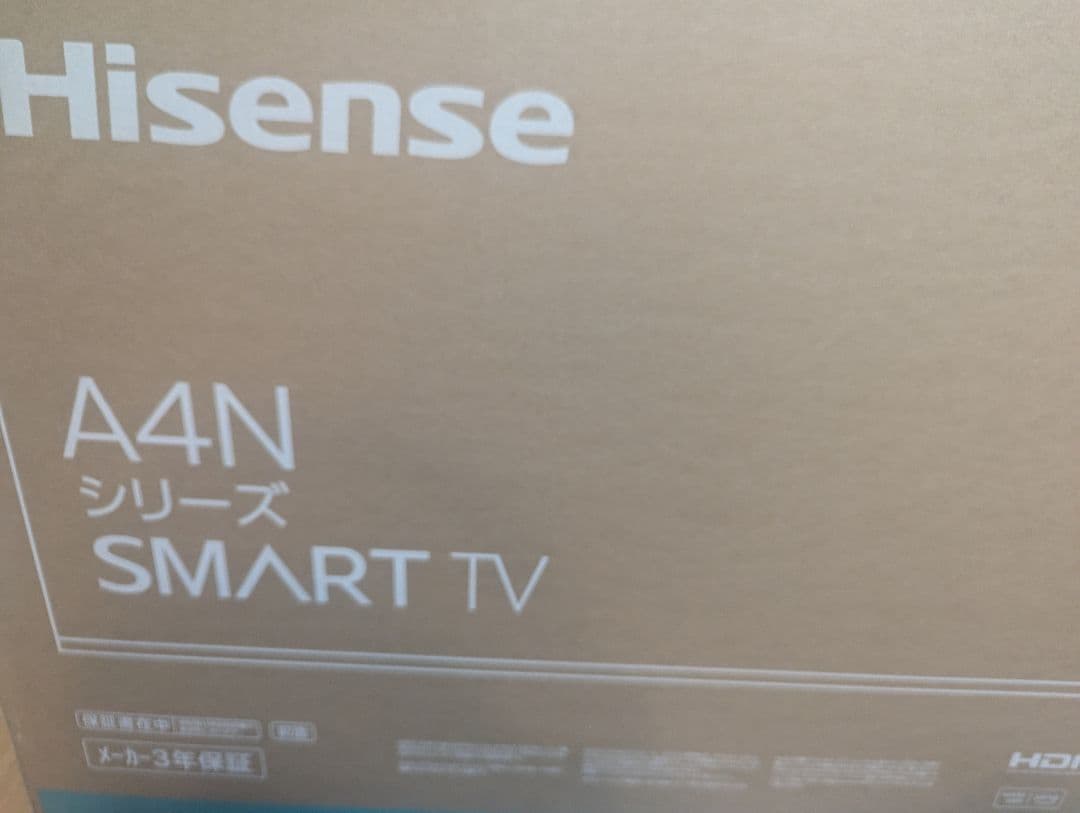 【ケイ】Hisense A4Nシリーズ 40A4Nスマートテレビ40インチ