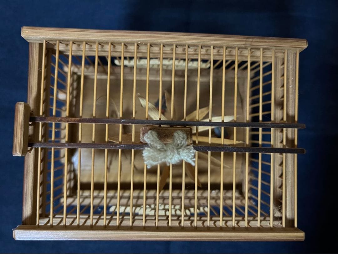 煎茶道具　千筋細工　虫籠　鈴虫置物　落款有り　お値下げしました
