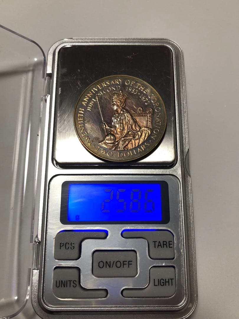 1973年 クック諸島 2ドル銀貨 エリザベス2世 即位25周年記念 美麗トーン