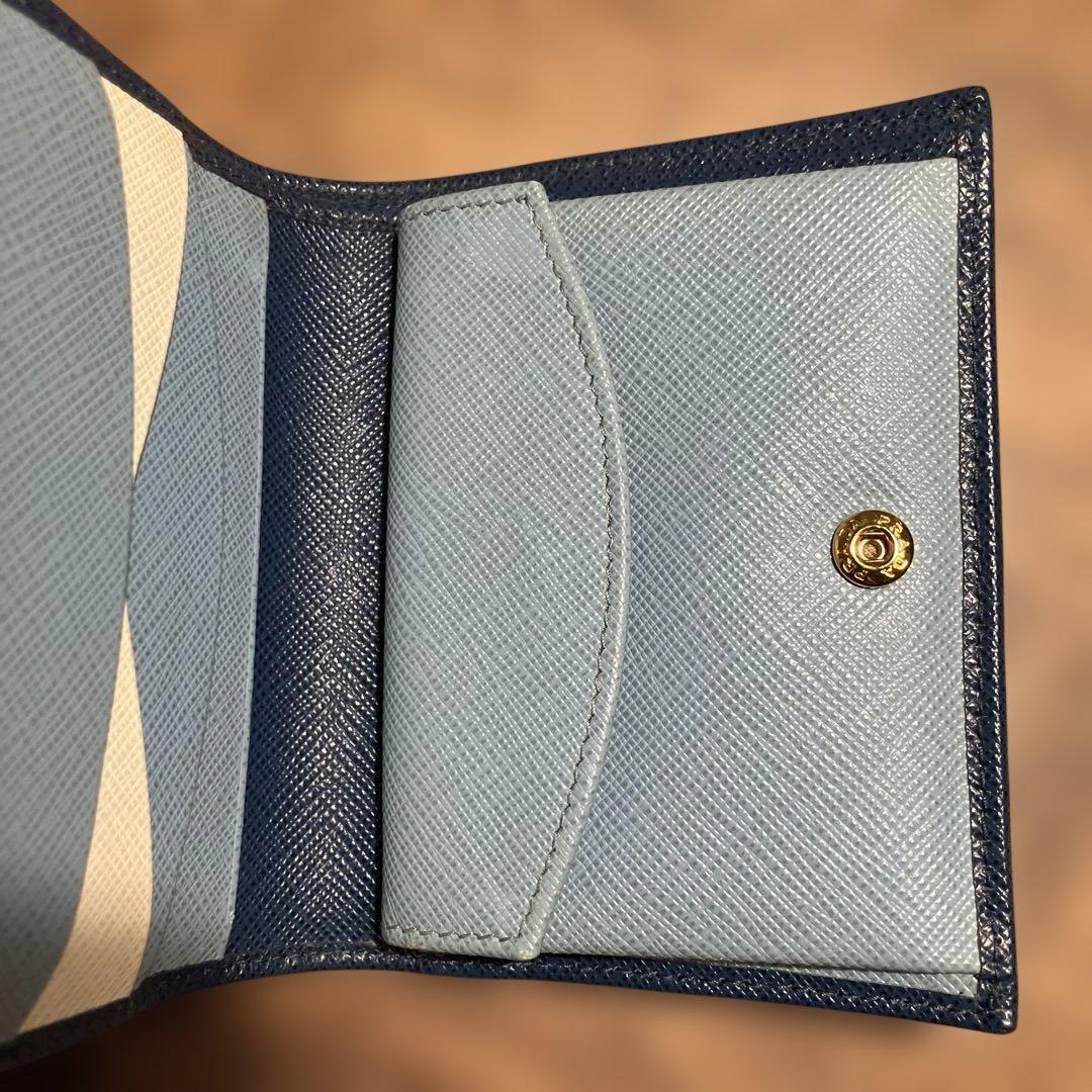 【早い者勝ち】PRADA SAFFIANO バイカラー 二つ折り財布