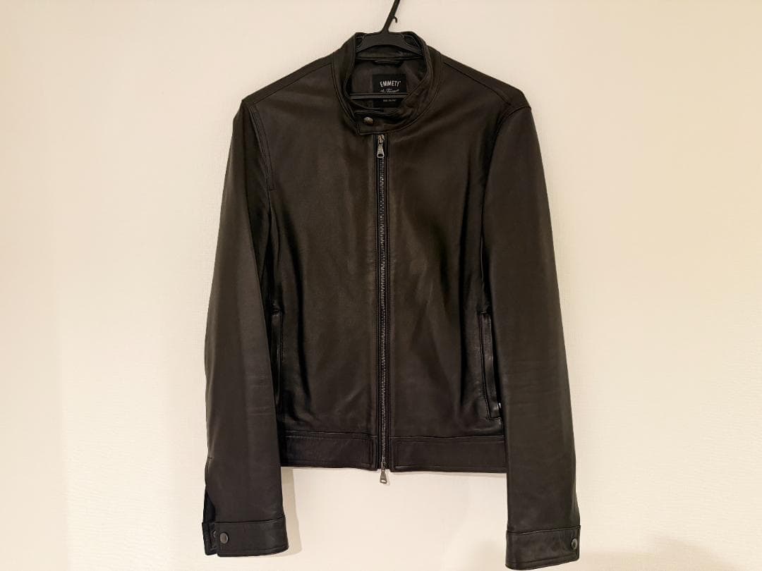 と*ー様 エンメティ ライダースジャケット ユリ/Juri ナッパレザー Emm