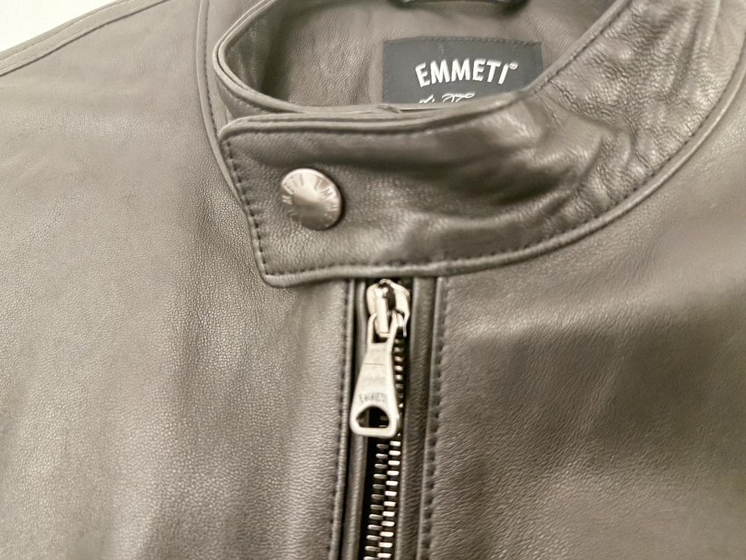 と*ー様 エンメティ ライダースジャケット ユリ/Juri ナッパレザー Emm