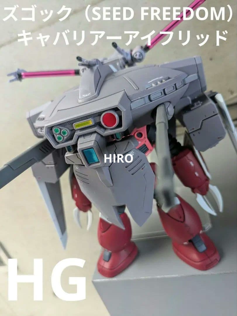 HG　ズゴック　キャバリアーアイフリッド　完成品　SEED　フリーダム　ガンプラ
