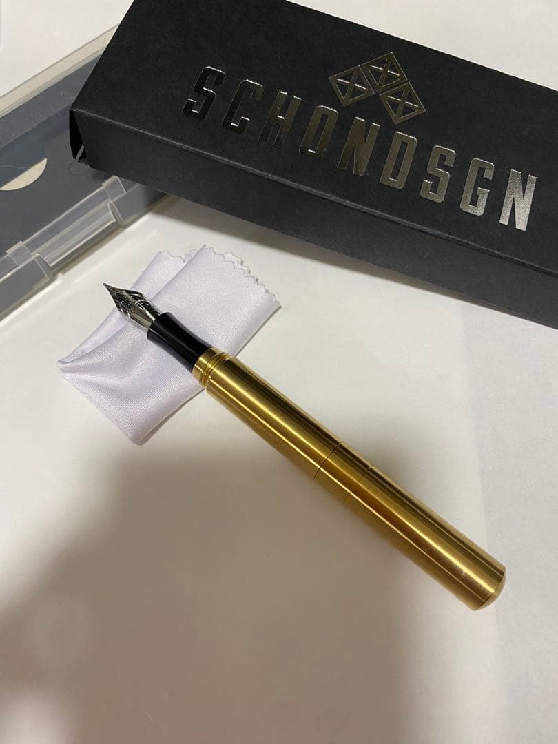 SCHONDSGN ショーンデザイン 万年筆 ポケットシックスブラス　ラスト１点