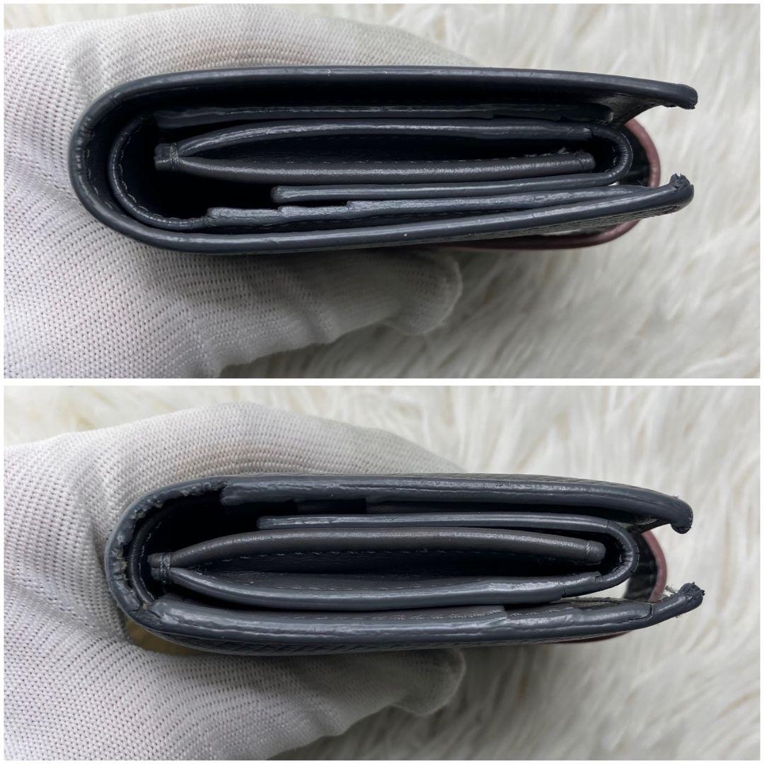 極美品✨️CELINE スモール ストラップ ウォレット 折り財布 グレー